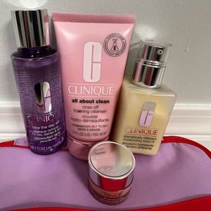 Clinique skincare set, dramatically different lotion+, foaming cleanser, more!